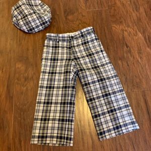 Janie and Jack plaid lines pants sz 2